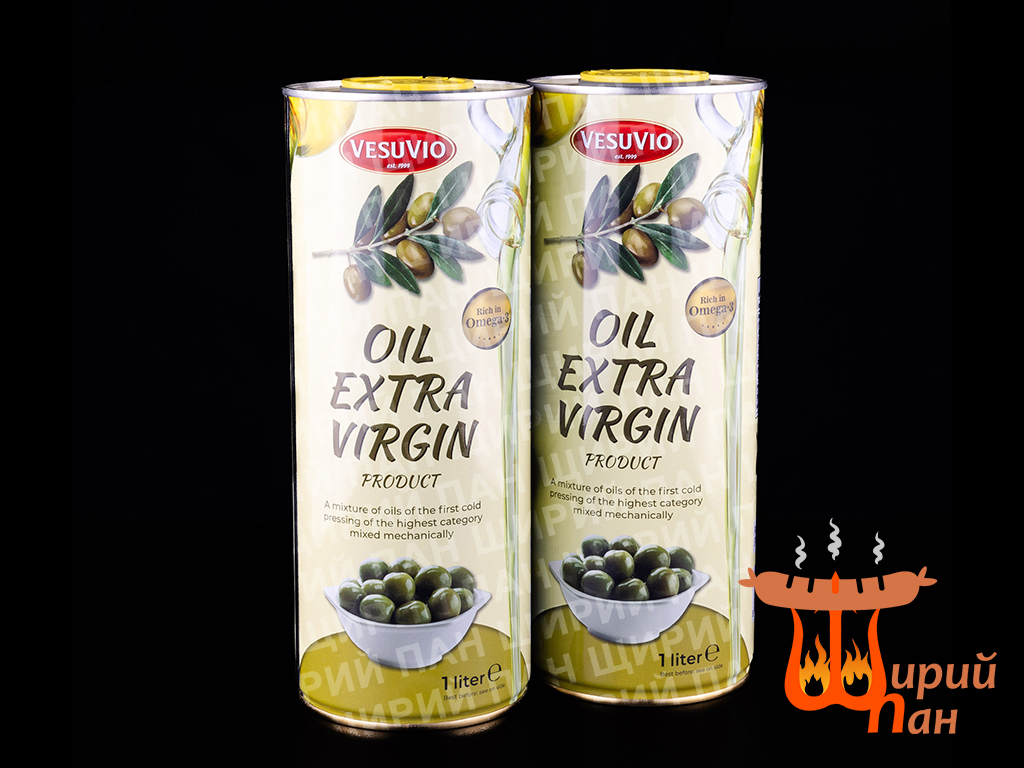 Оливкова олія VesuVio Extra Vergine 1л, Італія (Omega 3)